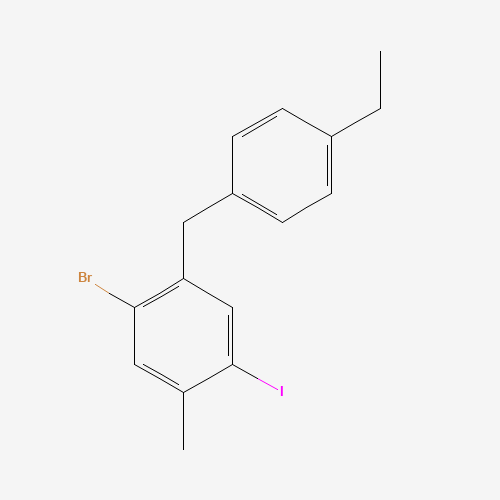 1-bromo-2-[(4-ethylphenyl)methyl]-4-iodo-5-methylbenzene (CAS: 1022983-65-8) - Related Chemical Product