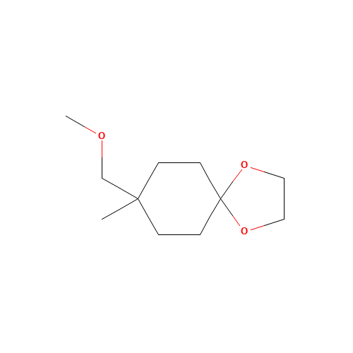 8-(methoxymethyl)-8-methyl-1,4-dioxaspiro[4.5]decane (CAS: 1256546-88-9) - Chemical Structure and Molecular Formula 