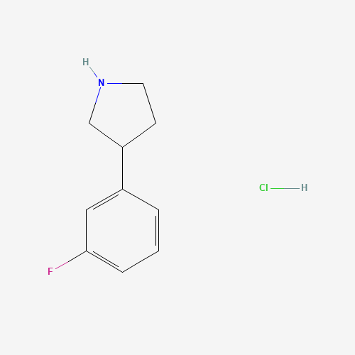 3-(3-fluorophenyl)pyrrolidine;hydrochloride (CAS: 943843-61-6) - Chemical Structure and Molecular Formula 