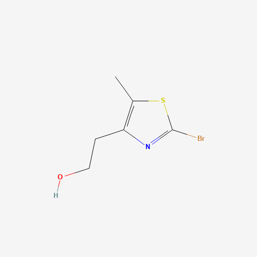 2-(2-bromo-5-methyl-1,3-thiazol-4-yl)ethanol (CAS: 496062-16-9) - Chemical Structure and Molecular Formula 