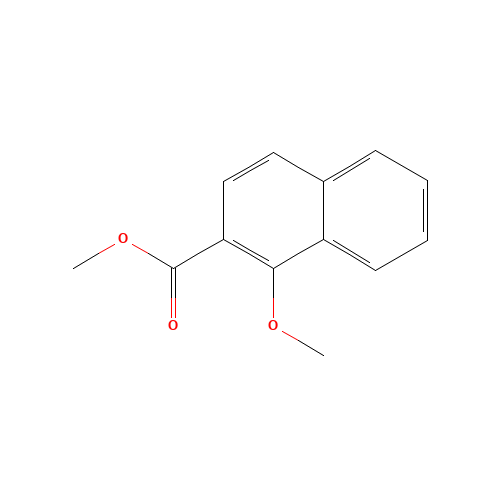 methyl 1-methoxynaphthalene-2-carboxylate (CAS: 6039-59-4) - Chemical Structure and Molecular Formula 