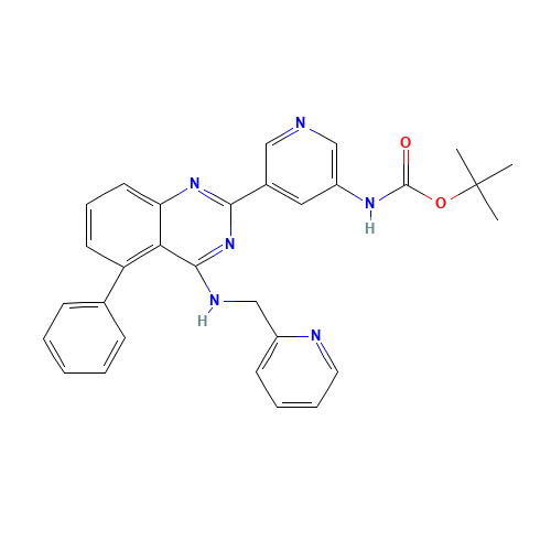 tert-butyl N-[5-[5-phenyl-4-(pyridin-2-ylmethylamino)quinazolin-2-yl]pyridin-3-yl]carbamate (CAS: 1272354-85-4) - Related Chemical Product