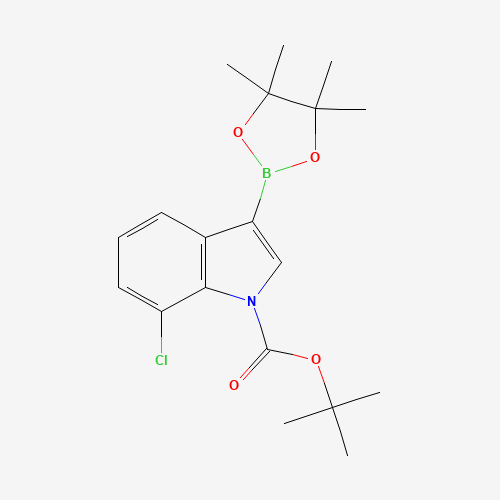 tert-butyl 7-chloro-3-(4,4,5,5-tetramethyl-1,3,2-dioxaborolan-2-yl)indole-1-carboxylate (CAS: 1218790-31-8) - Related Chemical Product