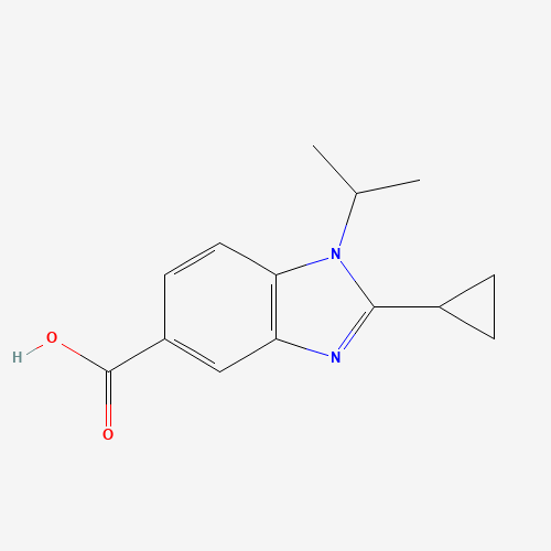2-cyclopropyl-1-propan-2-ylbenzimidazole-5-carboxylic acid (CAS: 1096908-29-0) - Related Chemical Product
