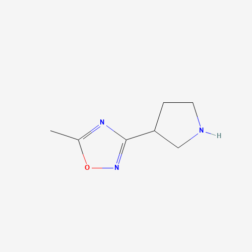 5-methyl-3-pyrrolidin-3-yl-1,2,4-oxadiazole (CAS: 1225218-60-9) - Related Chemical Product