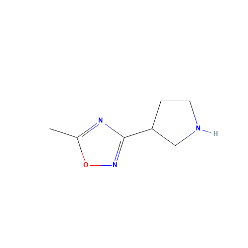 5-methyl-3-pyrrolidin-3-yl-1,2,4-oxadiazole (CAS: 1225218-60-9) - Related Chemical Product