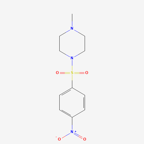 1-methyl-4-(4-nitrophenyl)sulfonylpiperazine (CAS: 223785-97-5) - Chemical Structure and Molecular Formula 