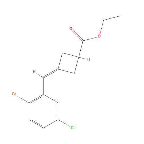 ethyl 3-[(2-bromo-5-chlorophenyl)methylidene]cyclobutane-1-carboxylate (CAS: 1611444-74-6) - Related Chemical Product
