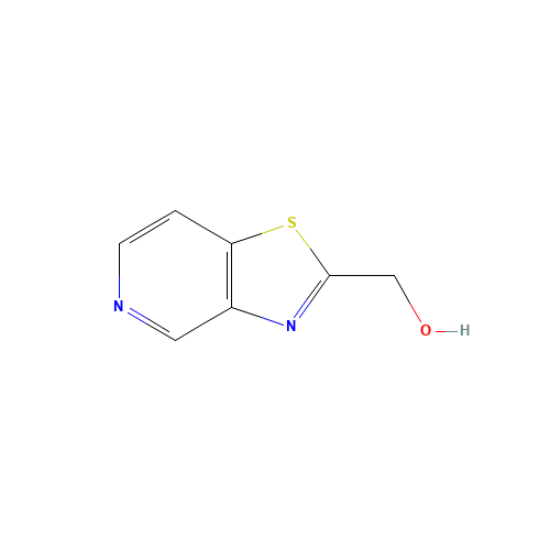 [1,3]thiazolo[4,5-c]pyridin-2-ylmethanol (CAS: 1269531-56-7) - Chemical Structure and Molecular Formula 