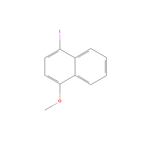 1-iodo-4-methoxynaphthalene (CAS: 2607-25-2) - Chemical Structure and Molecular Formula 