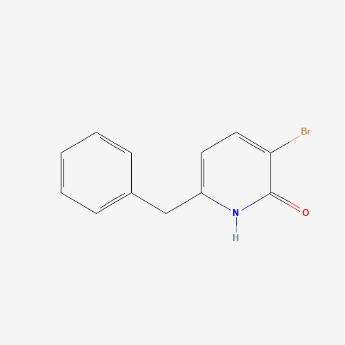 6-benzyl-3-bromo-1H-pyridin-2-one (CAS: 960297-94-3) - Chemical Structure and Molecular Formula 