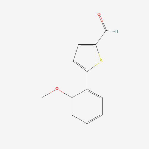 5-(2-methoxyphenyl)thiophene-2-carbaldehyde (CAS: 479243-27-1) - Chemical Structure and Molecular Formula 