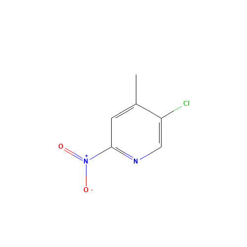 5-chloro-4-methyl-2-nitropyridine (CAS: 1374575-56-0) - Chemical Structure and Molecular Formula 