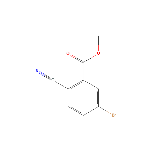 methyl 5-bromo-2-cyanobenzoate (CAS: 714237-95-3) - Chemical Structure and Molecular Formula 