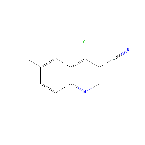 4-chloro-6-methylquinoline-3-carbonitrile (CAS: 1016818-79-3) - Chemical Structure and Molecular Formula 