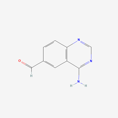 4-aminoquinazoline-6-carbaldehyde (CAS: 648449-11-0) - Chemical Structure and Molecular Formula 