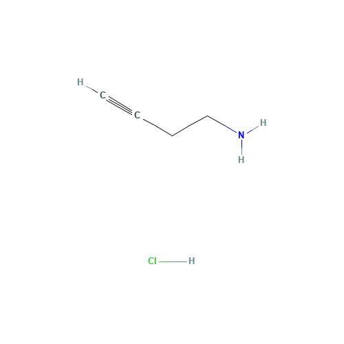 but-3-yn-1-amine;hydrochloride (CAS: 88211-50-1) - Chemical Structure and Molecular Formula 