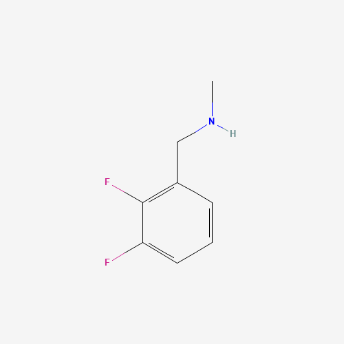 1-(2,3-difluorophenyl)-N-methylmethanamine (CAS: 906645-41-8) - Chemical Structure and Molecular Formula 