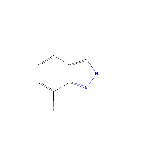 7-iodo-2-methylindazole (CAS: 1216694-71-1) - Chemical Structure and Molecular Formula 