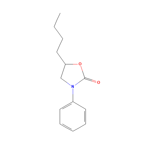 5-butyl-3-phenyl-1,3-oxazolidin-2-one (CAS: 1174337-23-5) - Chemical Structure and Molecular Formula 
