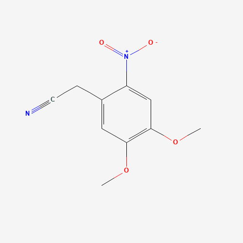 2-(4,5-dimethoxy-2-nitrophenyl)acetonitrile (CAS: 17354-04-0) - Chemical Structure and Molecular Formula 