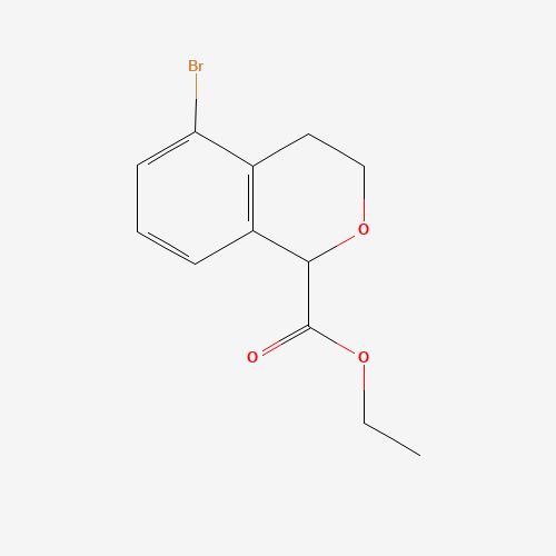 ethyl 5-bromo-3,4-dihydro-1H-isochromene-1-carboxylate (CAS: 1374574-75-0) - Chemical Structure and Molecular Formula 