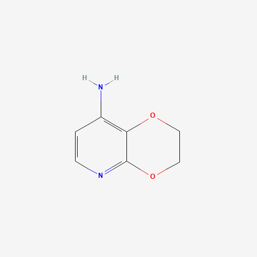 2,3-dihydro-[1,4]dioxino[2,3-b]pyridin-8-amine (CAS: 1246088-52-7) - Chemical Structure and Molecular Formula 