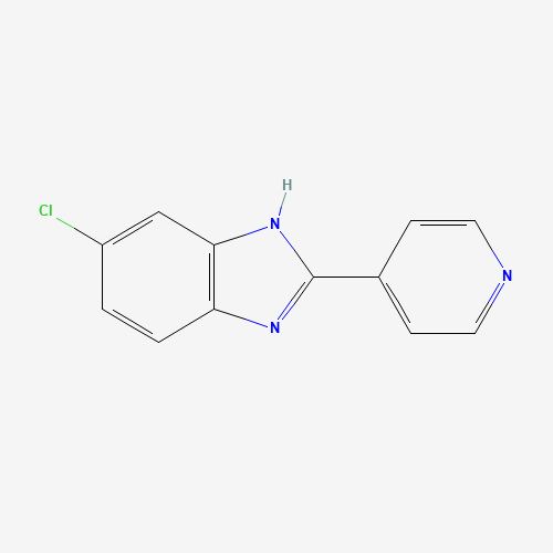 6-chloro-2-pyridin-4-yl-1H-benzimidazole (CAS: 63411-76-7) - Chemical Structure and Molecular Formula 