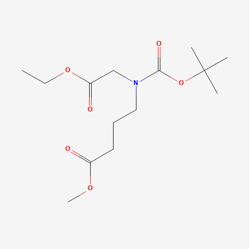 methyl 4-[(2-ethoxy-2-oxoethyl)-[(2-methylpropan-2-yl)oxycarbonyl]amino]butanoate (CAS: 1256633-34-7) - Related Chemical Product