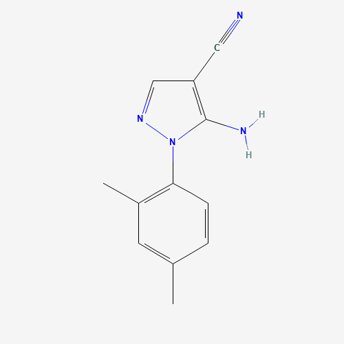 5-amino-1-(2,4-dimethylphenyl)pyrazole-4-carbonitrile (CAS: 852313-93-0) - Chemical Structure and Molecular Formula 