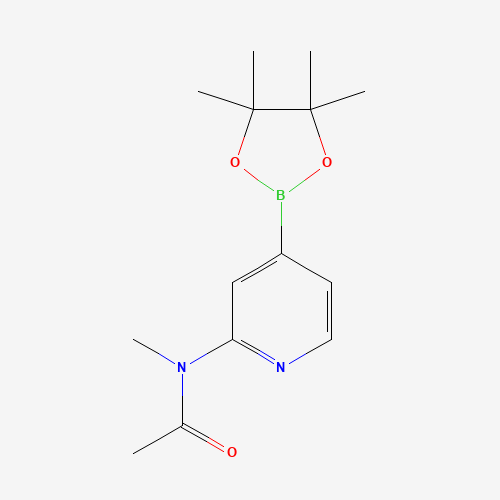 N-methyl-N-[4-(4,4,5,5-tetramethyl-1,3,2-dioxaborolan-2-yl)pyridin-2-yl]acetamide (CAS: 1610521-16-8) - Chemical Structure and Molecular Formula 