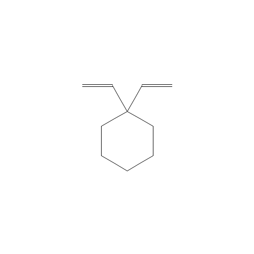 1,1-bis(ethenyl)cyclohexane (CAS: 17065-15-5) - Chemical Structure and Molecular Formula 