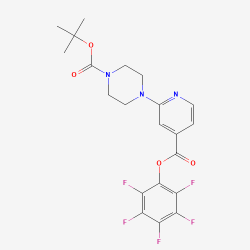 tert-butyl 4-[4-(2,3,4,5,6-pentafluorophenoxy)carbonylpyridin-2-yl]piperazine-1-carboxylate (CAS: 944450-81-1) - Related Chemical Product