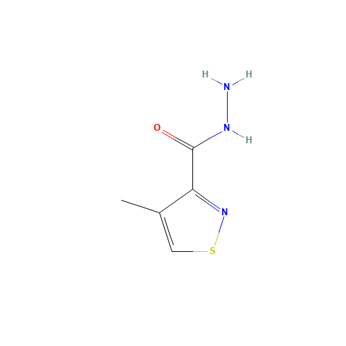 4-methyl-1,2-thiazole-3-carbohydrazide (CAS: 1254073-94-3) - Chemical Structure and Molecular Formula 