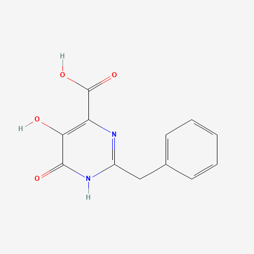 2-benzyl-5-hydroxy-4-oxo-1H-pyrimidine-6-carboxylic acid (CAS: 878649-59-3) - Chemical Structure and Molecular Formula 