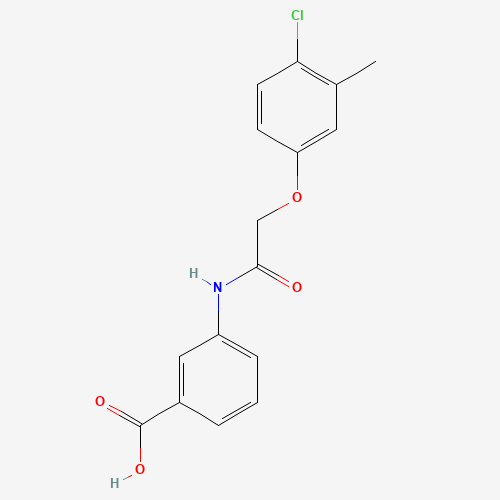 3-[[2-(4-chloro-3-methylphenoxy)acetyl]amino]benzoic acid (CAS: 649773-74-0) - Related Chemical Product