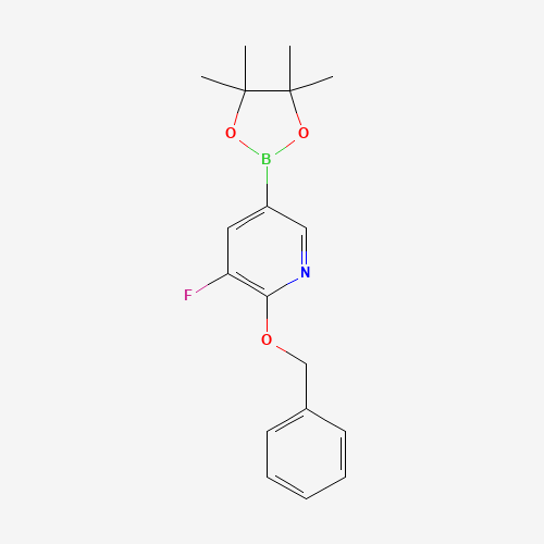 3-fluoro-2-phenylmethoxy-5-(4,4,5,5-tetramethyl-1,3,2-dioxaborolan-2-yl)pyridine (CAS: 1333222-45-9) - Related Chemical Product