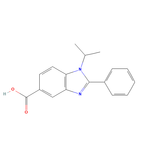 2-phenyl-1-propan-2-ylbenzimidazole-5-carboxylic acid (CAS: 1225215-17-7) - Related Chemical Product