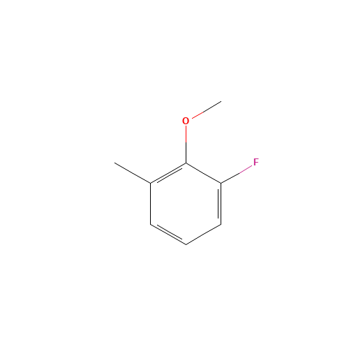1-fluoro-2-methoxy-3-methylbenzene (CAS: 341-26-4) - Chemical Structure and Molecular Formula 