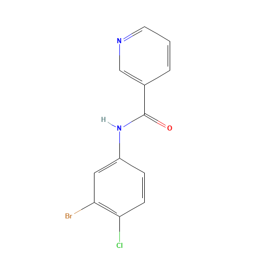 N-(3-bromo-4-chlorophenyl)pyridine-3-carboxamide (CAS: 1065483-57-9) - Related Chemical Product