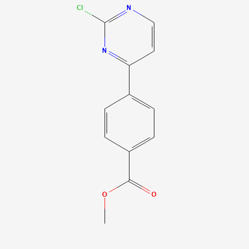 methyl 4-(2-chloropyrimidin-4-yl)benzoate (CAS: 1026029-33-3) - Chemical Structure and Molecular Formula 