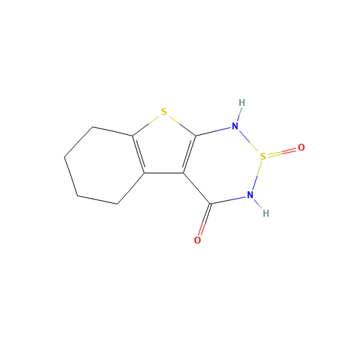2-oxo-5,6,7,8-tetrahydro-1H-[1]benzothiolo[2,3-c][1,2,6]thiadiazin-4-one (CAS: 77651-49-1) - Related Chemical Product