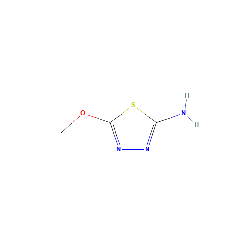 5-methoxy-1,3,4-thiadiazol-2-amine (CAS: 16841-84-2) - Chemical Structure and Molecular Formula 
