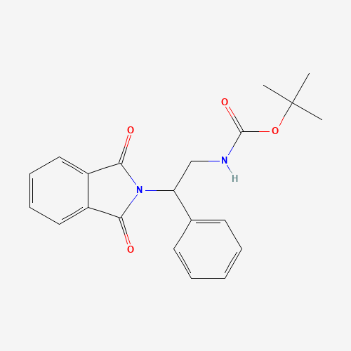 tert-butyl N-[2-(1,3-dioxoisoindol-2-yl)-2-phenylethyl]carbamate (CAS: 943321-52-6) - Related Chemical Product