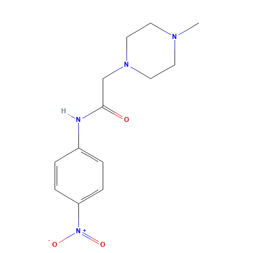 2-(4-methylpiperazin-1-yl)-N-(4-nitrophenyl)acetamide (CAS: 708279-23-6) - Chemical Structure and Molecular Formula 