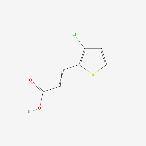3-(3-chlorothiophen-2-yl)prop-2-enoic acid (CAS: 261349-20-6) - Chemical Structure and Molecular Formula 