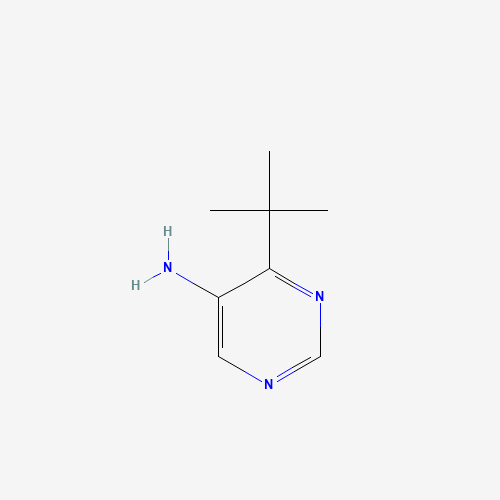 4-tert-butylpyrimidin-5-amine (CAS: 3524-88-7) - Chemical Structure and Molecular Formula 