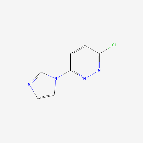 3-chloro-6-imidazol-1-ylpyridazine (CAS: 71037-71-3) - Chemical Structure and Molecular Formula 