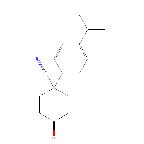 4-oxo-1-(4-propan-2-ylphenyl)cyclohexane-1-carbonitrile (CAS: 1202006-90-3) - Related Chemical Product