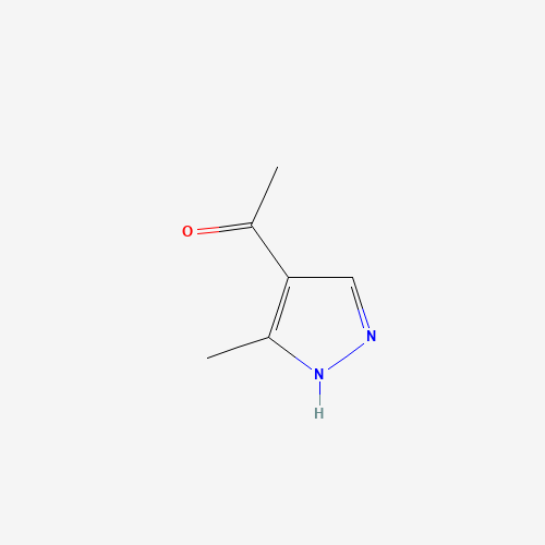 1-(5-methyl-1H-pyrazol-4-yl)ethanone (CAS: 105224-04-2) - Chemical Structure and Molecular Formula 